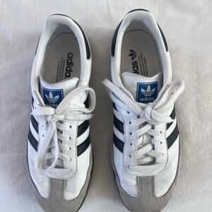 Adidas Sambas Unisex White and Black Sneakers